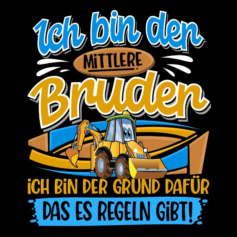 Bagger Mittlerer Bruder Geschwister
