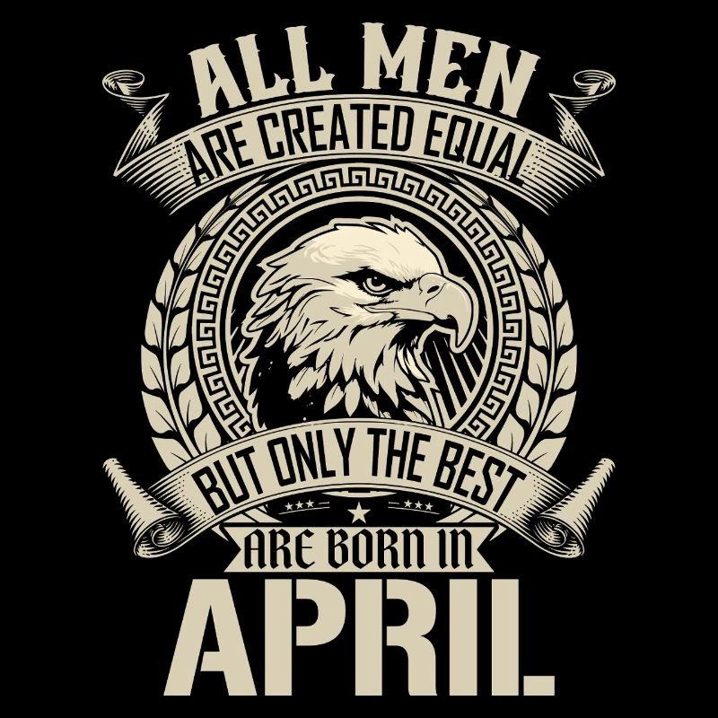 Eagle Pride April Geburtsmonat Design