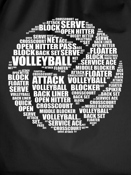 Volleyball Word Art Gift