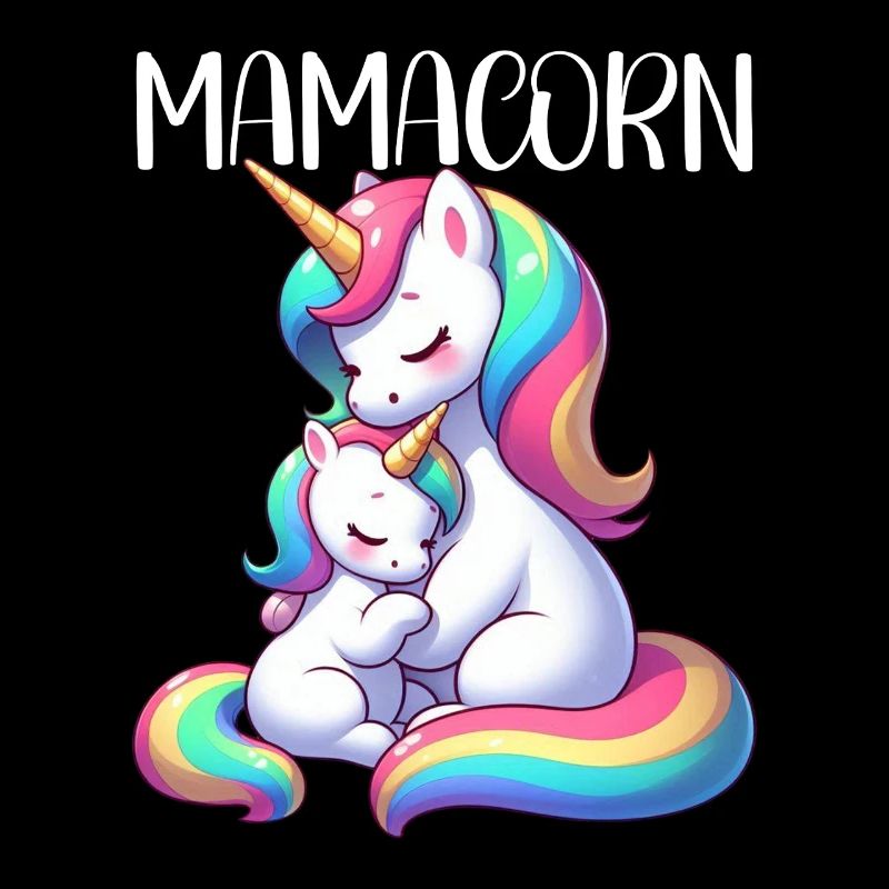 Mamacorn Mama Einhorn Mutter Damen Partnerlook