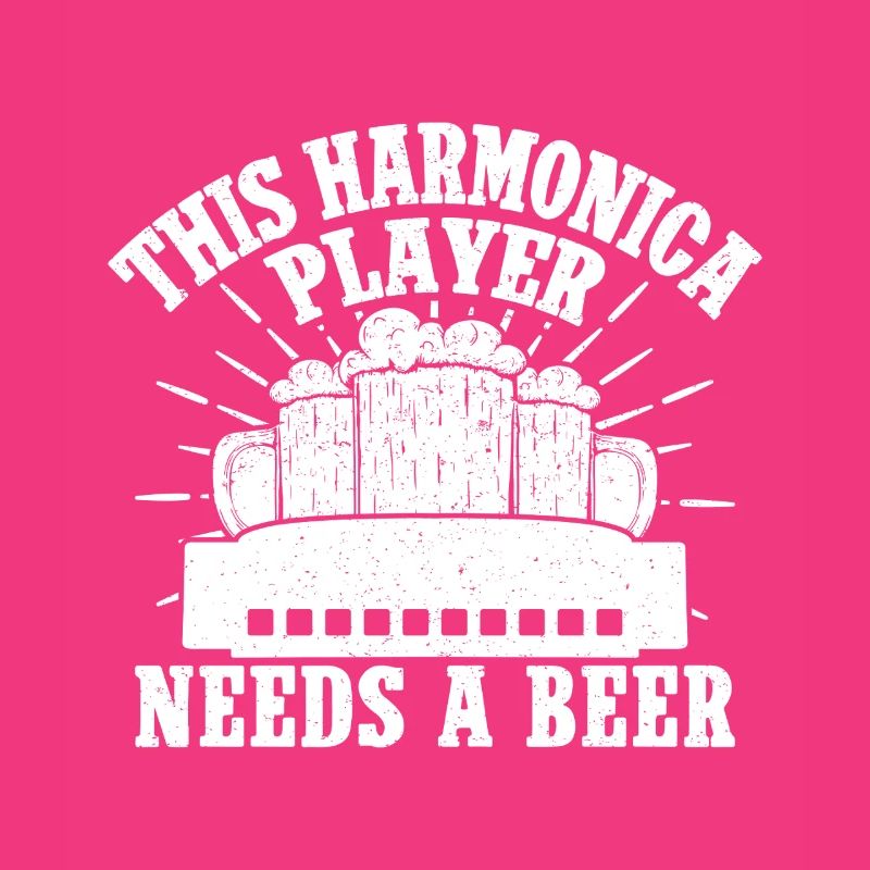 Harmonica Musican Needs A Beer Harmonica