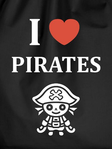 I Love Pirates Mascot