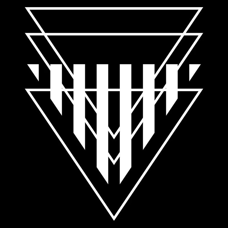 Triangular Crest Geometric Print