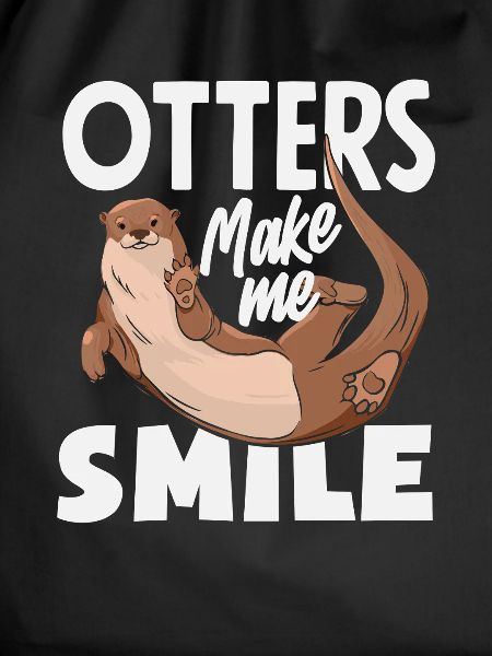 Smiling Sea Otter Cartoon