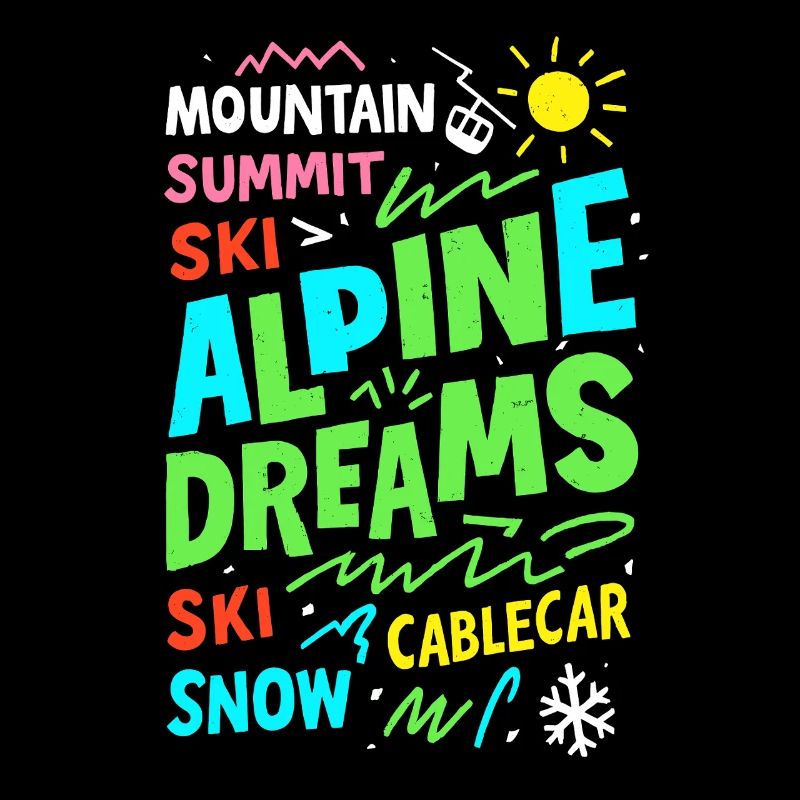 Alpine Dreams Ski & Snow Mountain Design