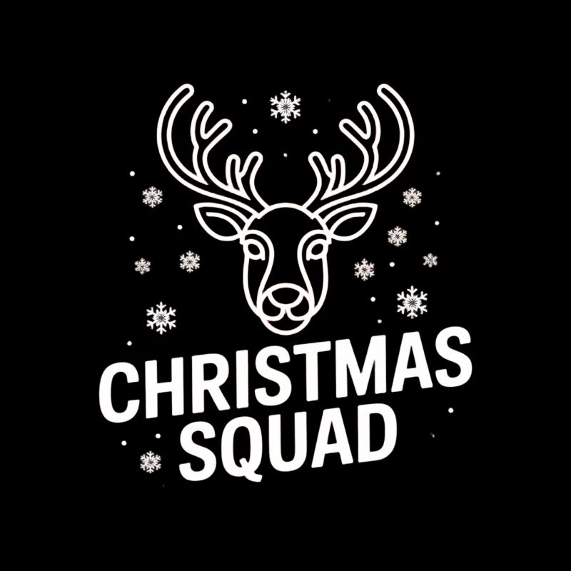 Christmas Deer Squad Neon