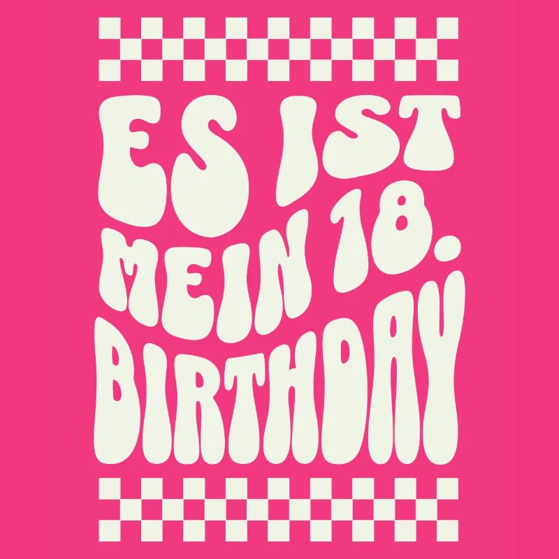 C’est mon 18e anniversaire Retro Design