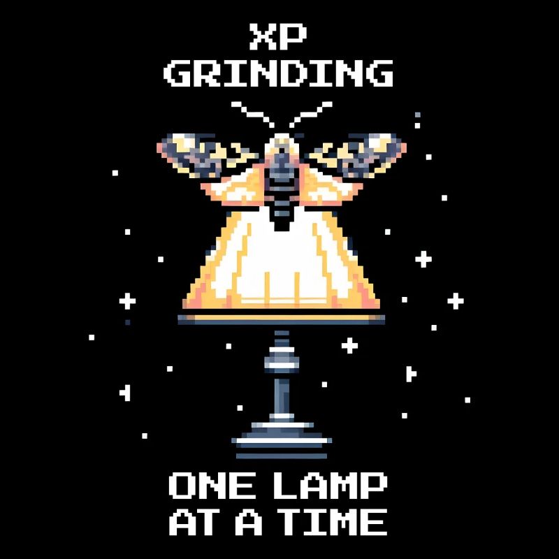 XP Grinding | Moth Gamer Saying