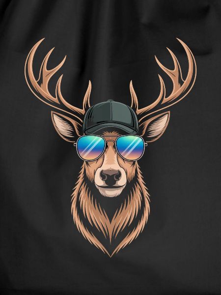 Deer with antlers