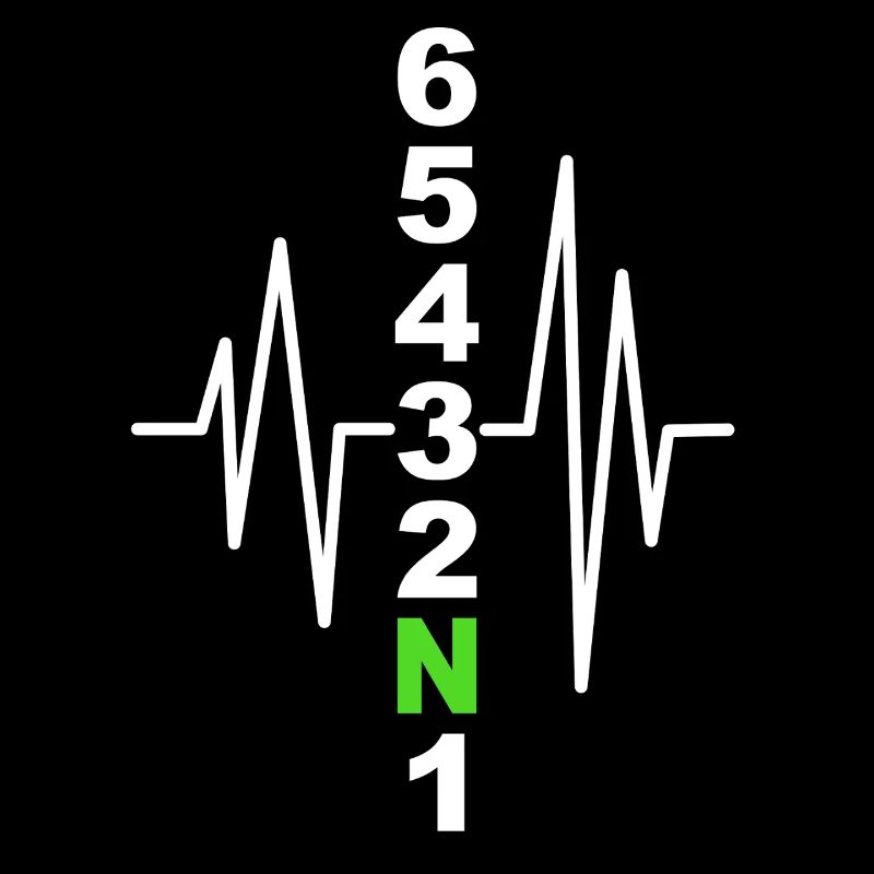 Motorcycle Gearshift Pattern with Heartbeat – Biker