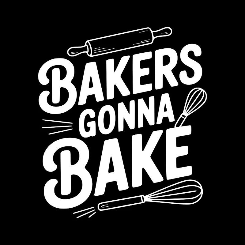 Bäcker gehen zum Backen