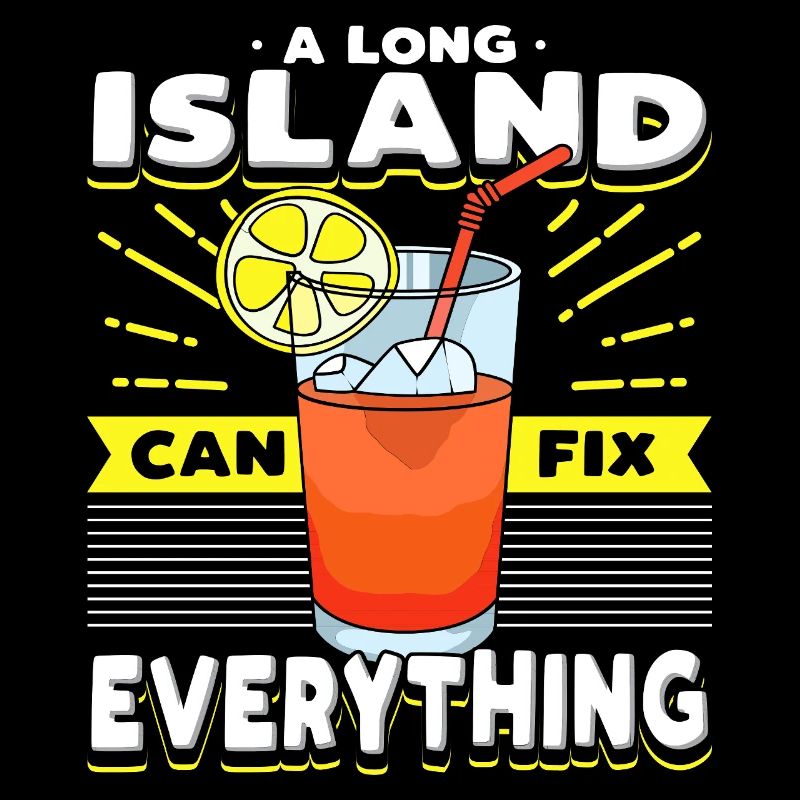 Long Island Can Fix Everything Cocktail Art Tea