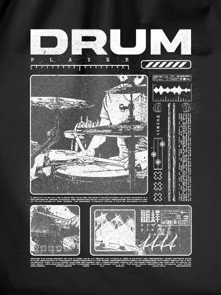 Rock Drummer Drum Player Streetwear