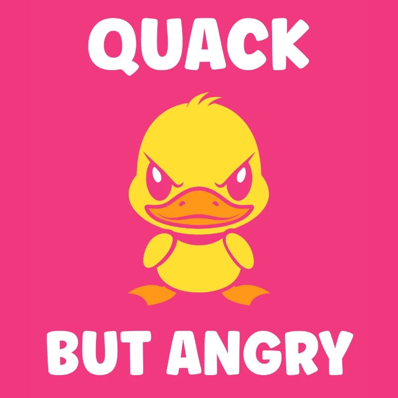 Furious Duck Cartoon
