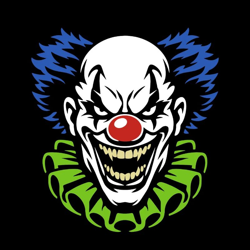 Dämonischer Clown mit grimmigem Grinsen Kostüm