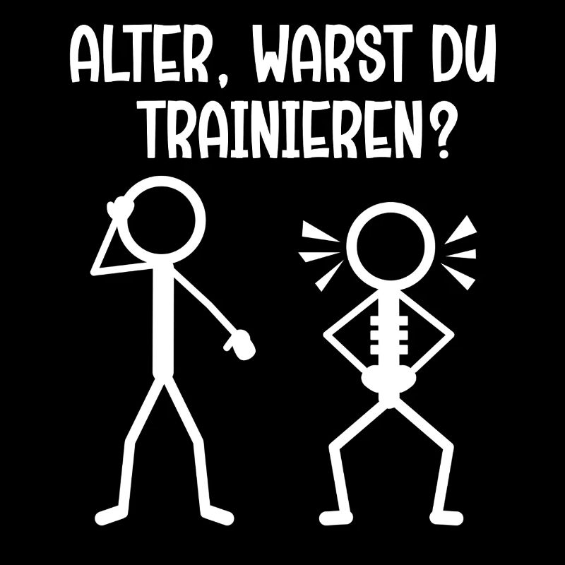 Strichmännchen ALTER WARST DU TRAINIEREN? Lustig