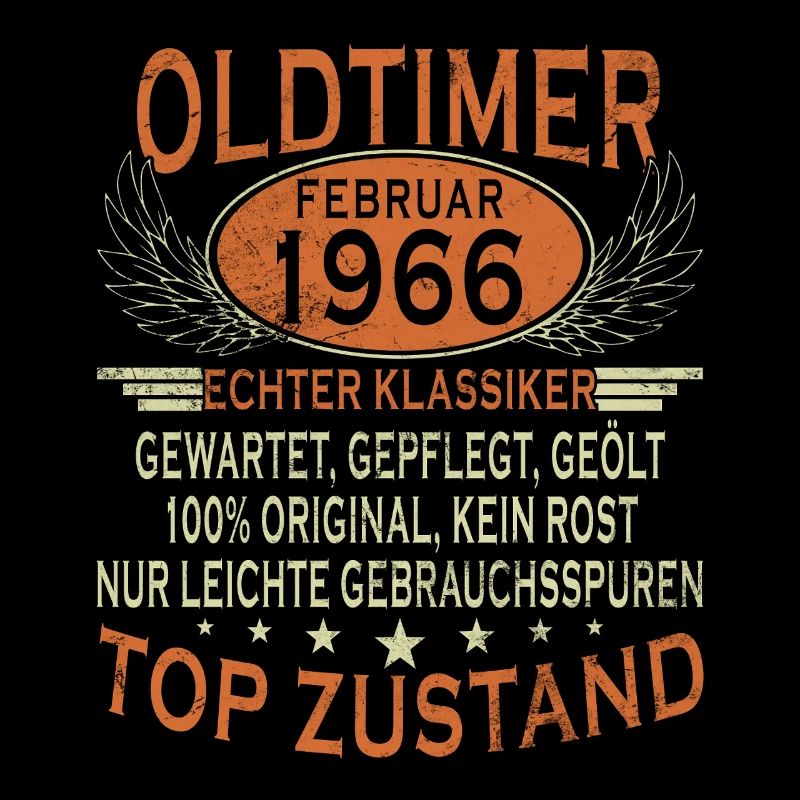 Oldtimer 1966 Jahrgang 60. Geburtstag Geschenk