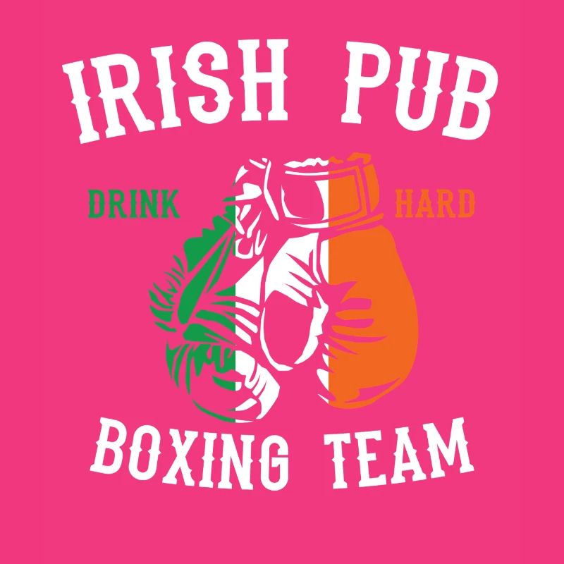 Irisches Pub-Boxteam