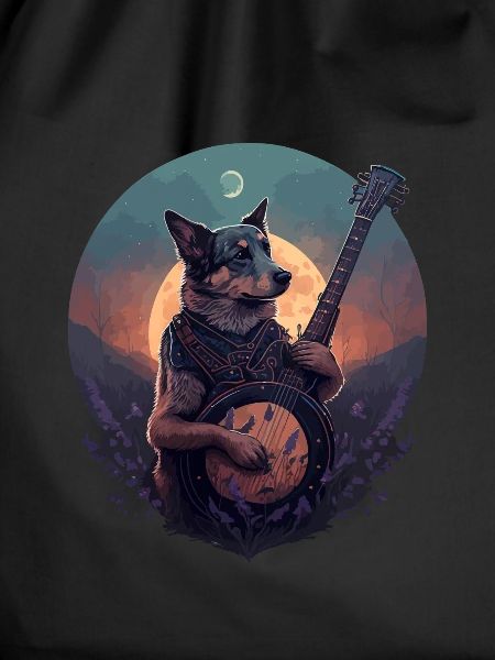 Banjo Playing Dog 
