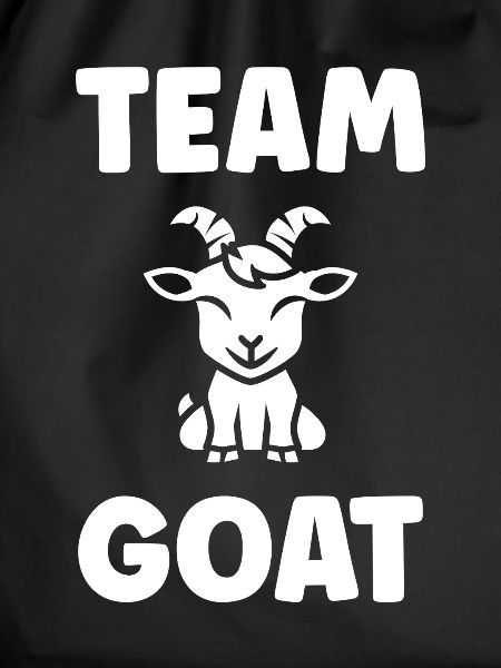 Team Goat Black Goat Mascot