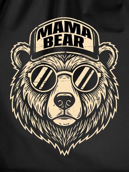 Mama Bear Logo with Sunglasses