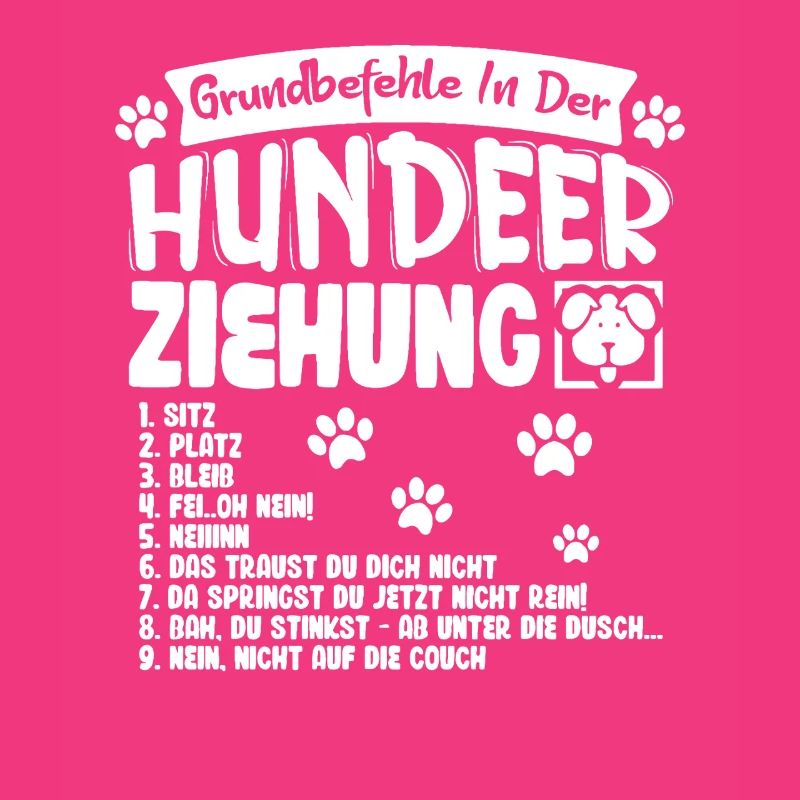Commandes de base du motif du chien dressé