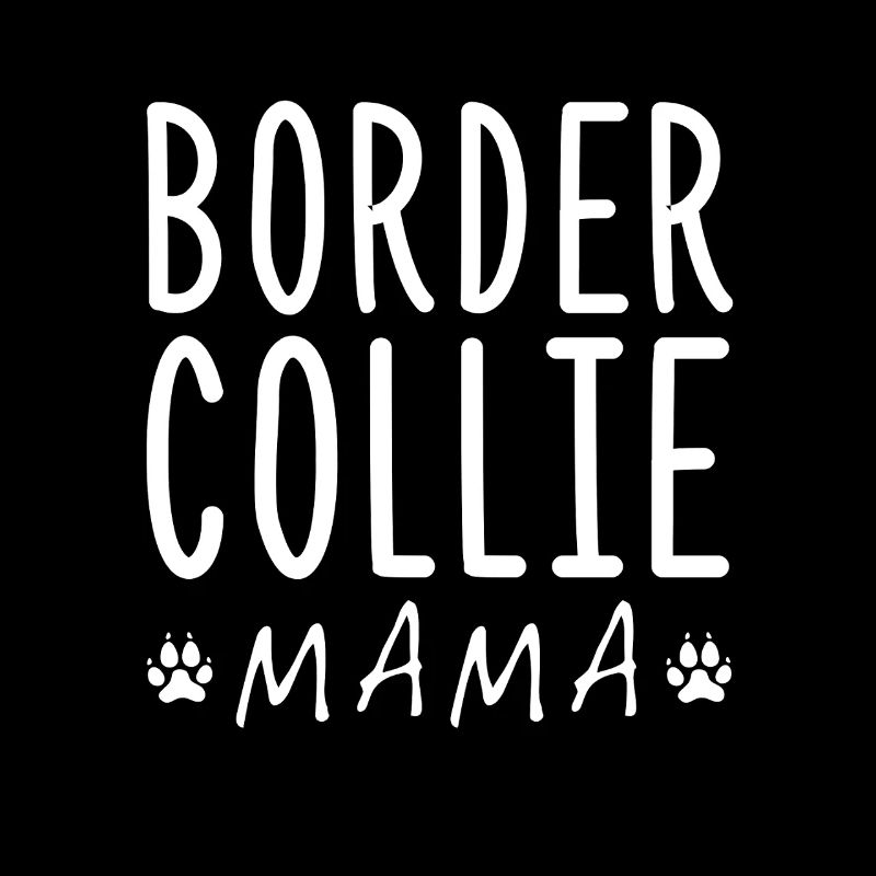 Border Collie Mama Beste Hundemama Silhouette