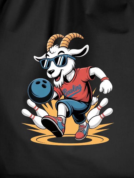 Bowling Goat Cool Bowling Motif