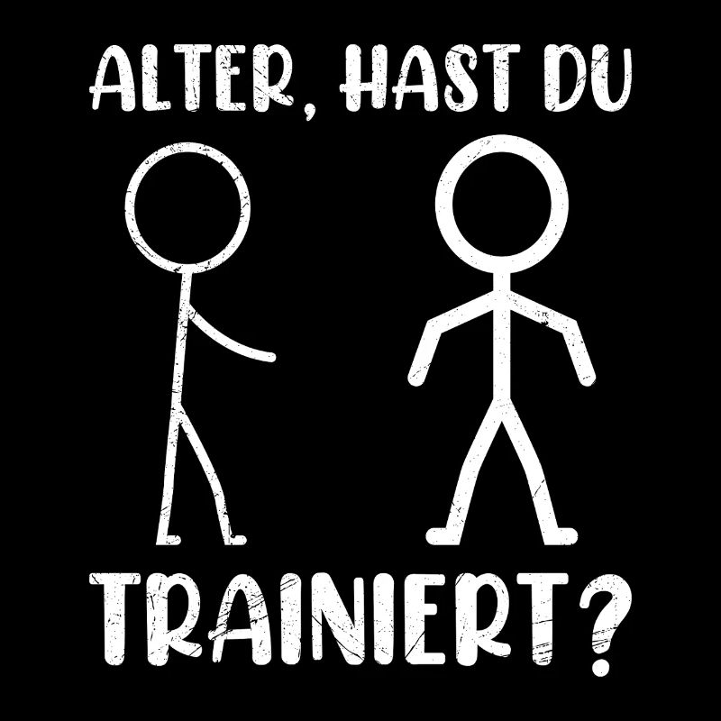 Strichmännchen HAST DU TRAINIERT Lustiges
