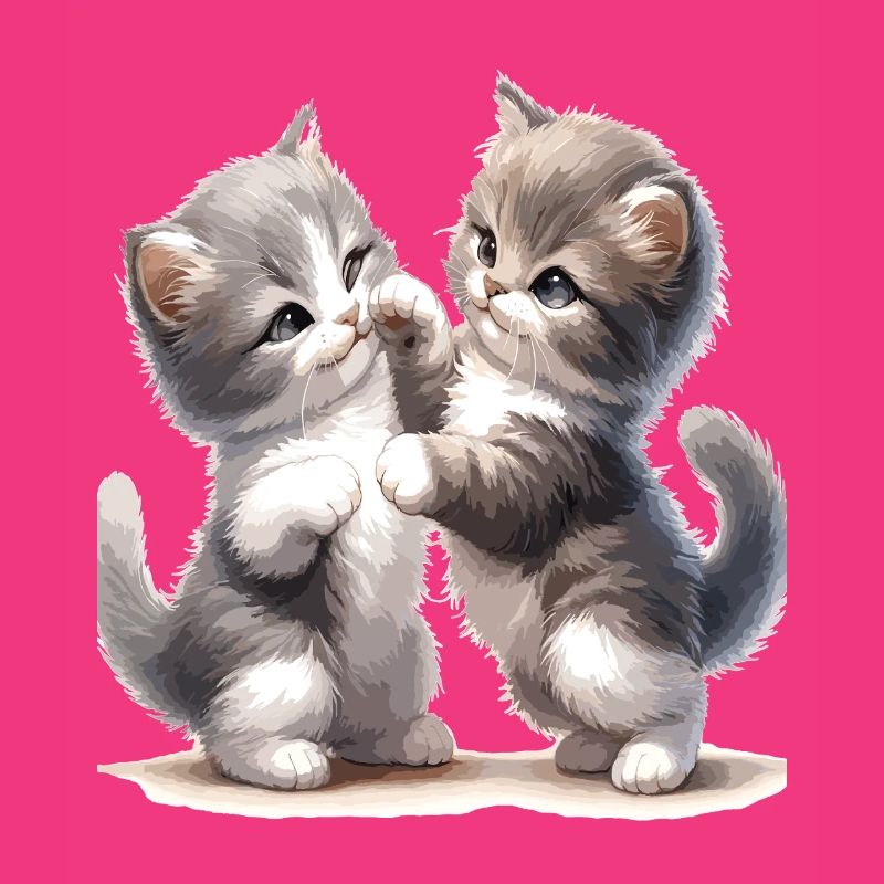 Kätzchenfreundschaft Illustration