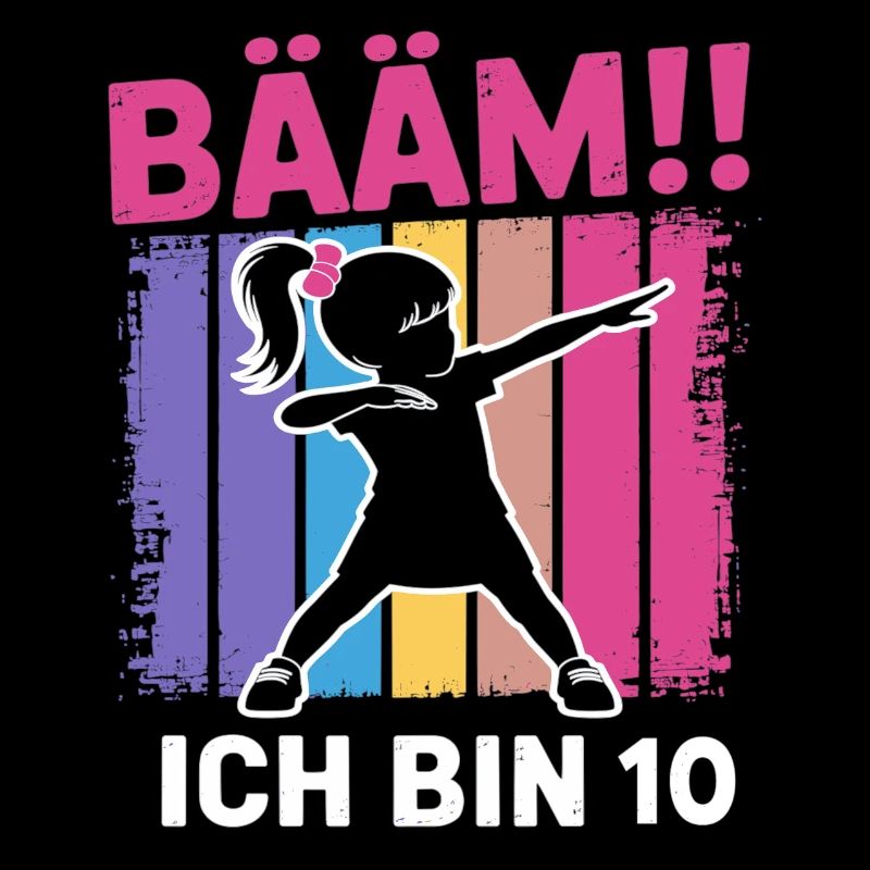 Bääm Ich bin 10 Dabbing Mädchen 10. Geburtstag