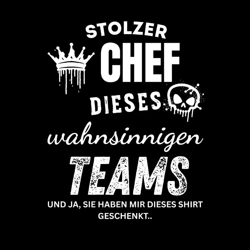 Stolzer Chef des wahnsinnigen Teams Chef Geschenk