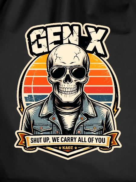 Skull Sunset Denim Rider