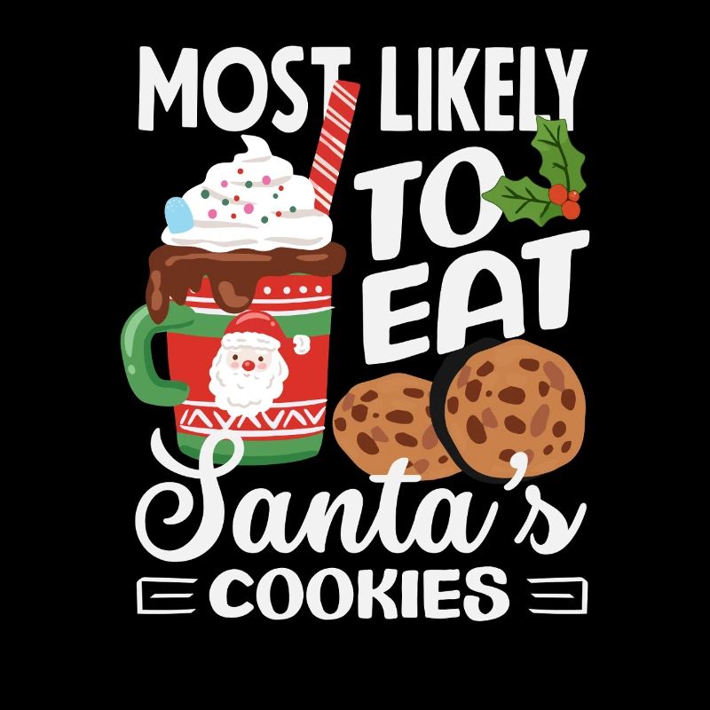 Probablement des biscuits du Père Noël en train de manger Noël