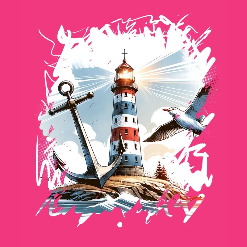 Leuchtturm Anker Möwe