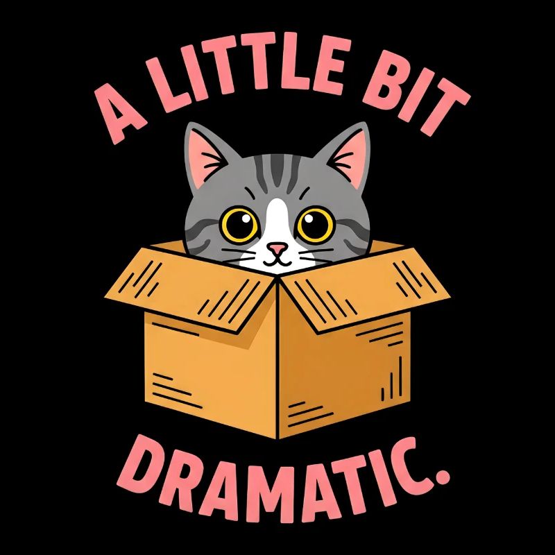 Katzenschnurrer in Kartonbox Drama