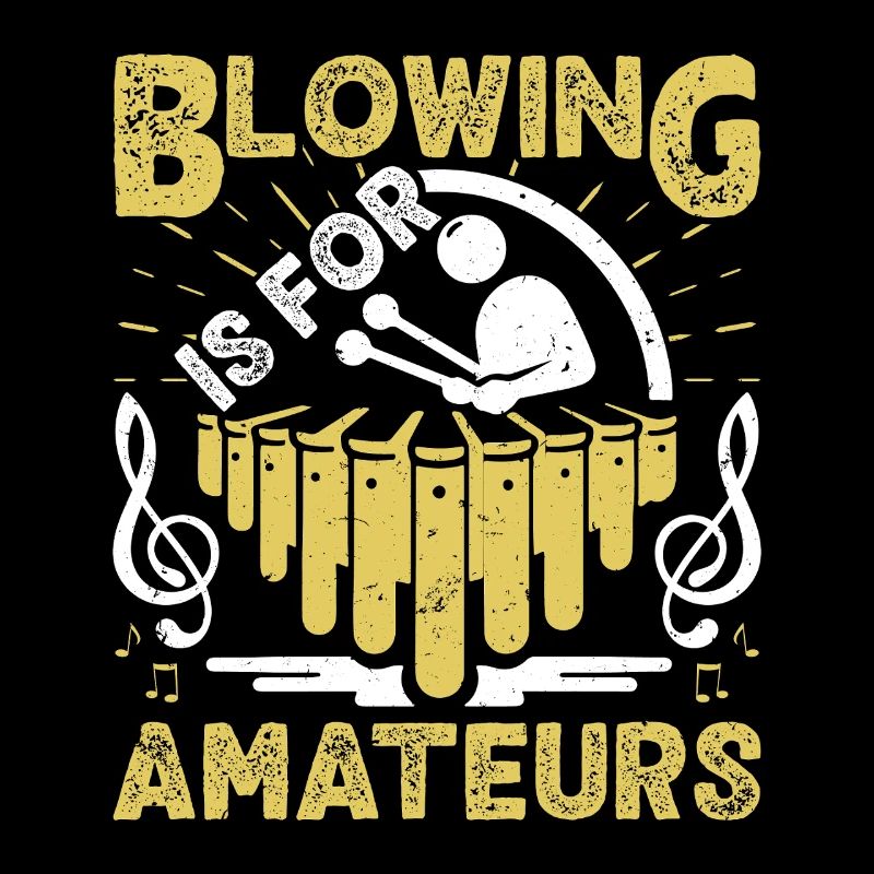  Marimba Player Blowing is for amateurs Percussion
