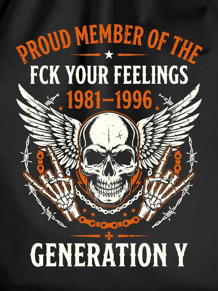 Gen Y Skull Wings 1981-1996