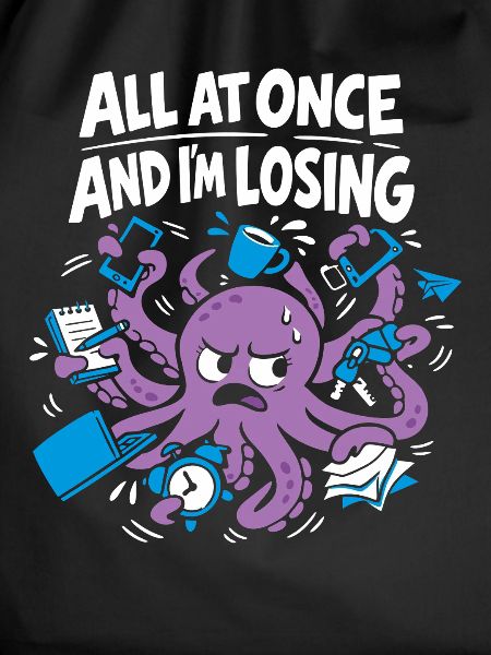 Funny Octopus Overstimulated