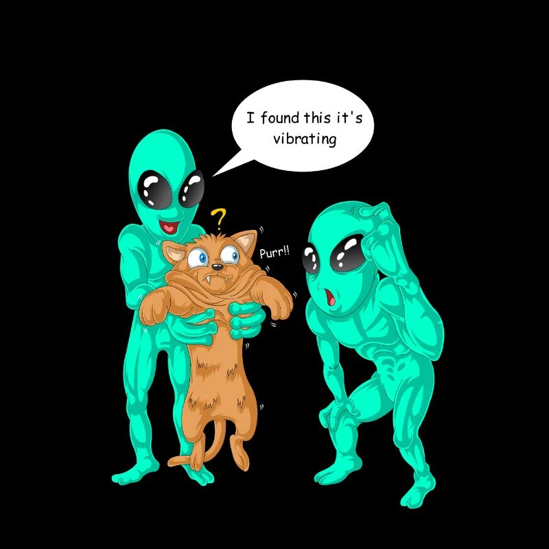Aliens Found Cat Shirt