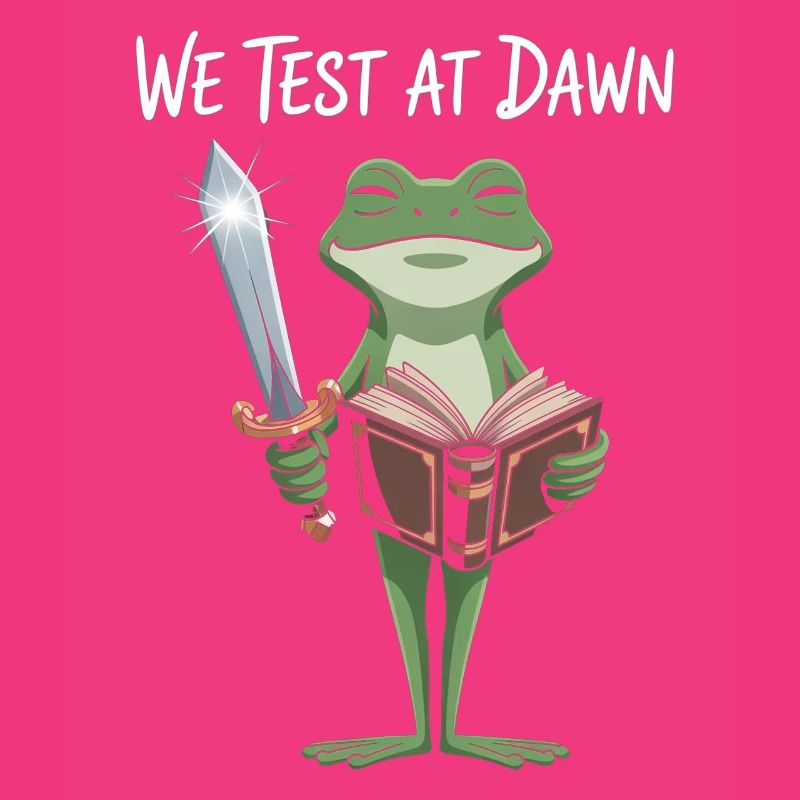 Dawn Test Frog: Sword & Scroll