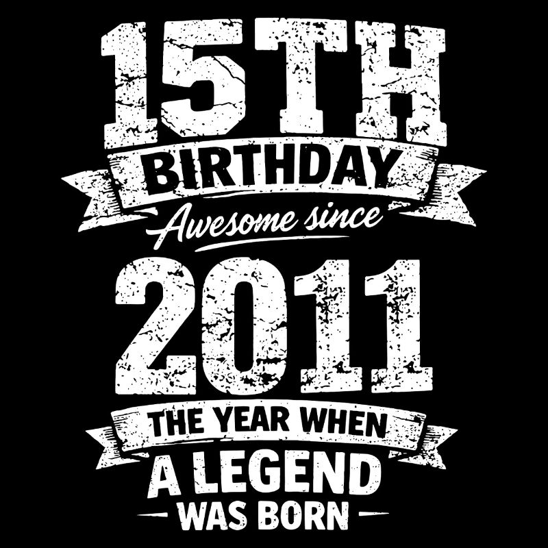 15. Geburtstag 2011 Legende Vintage Design