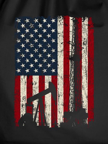 Patriotic Oilfield US Flag Roughneck