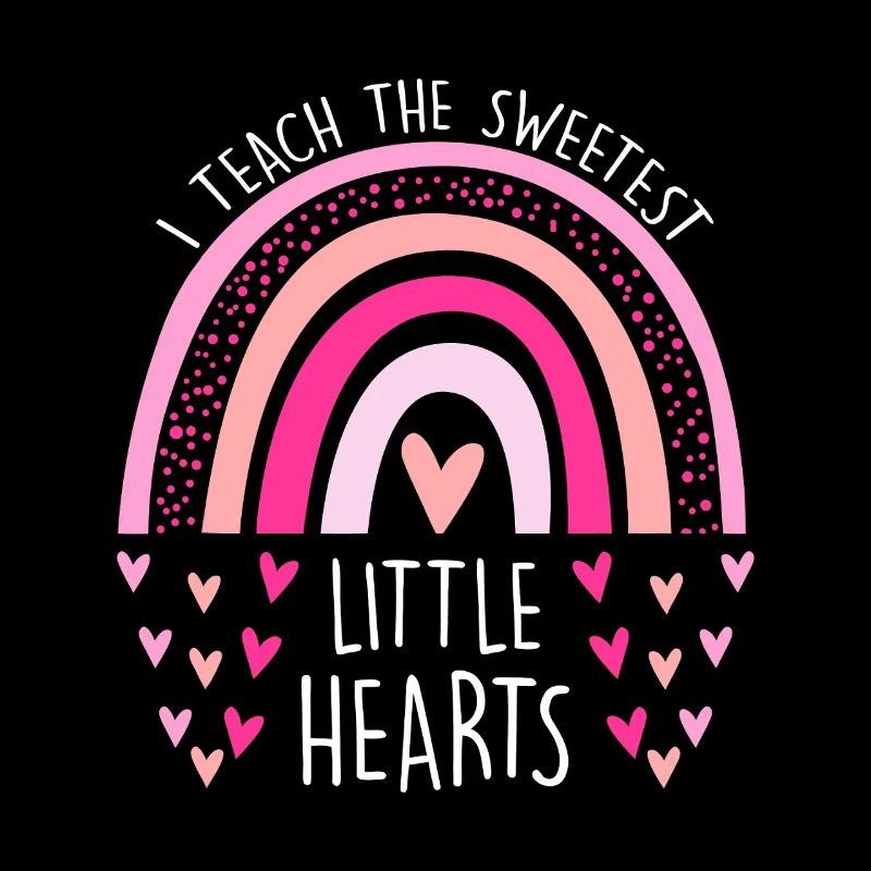 Sweetest Little Hearts Rainbow Tee