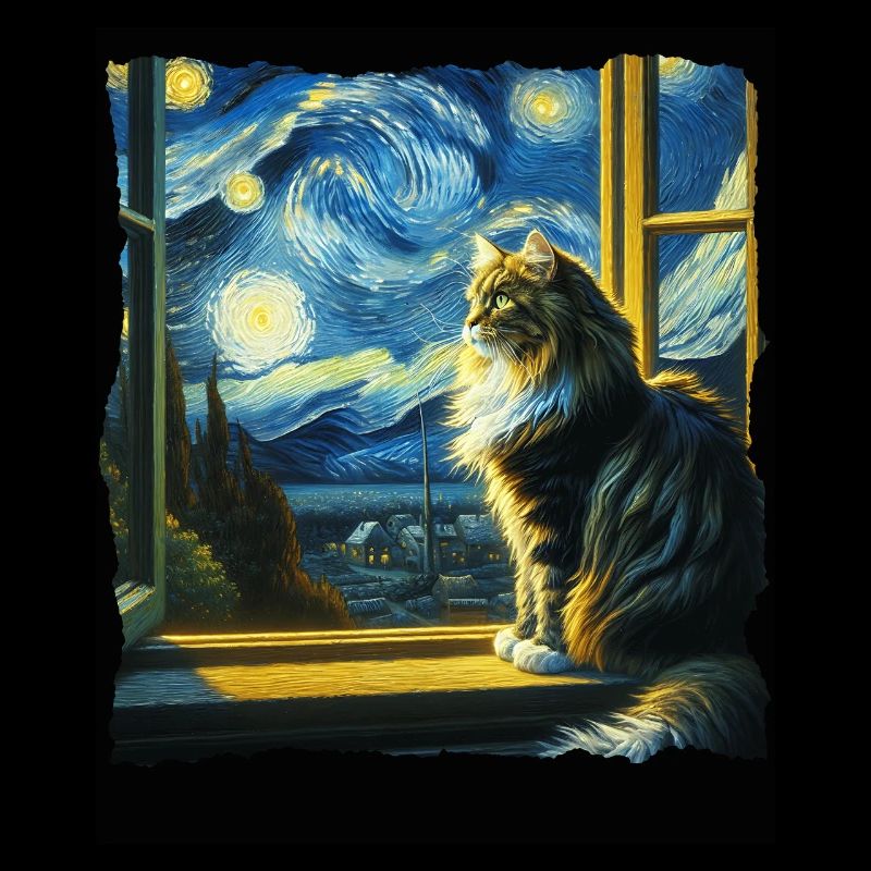 Maine Coon Starry Night