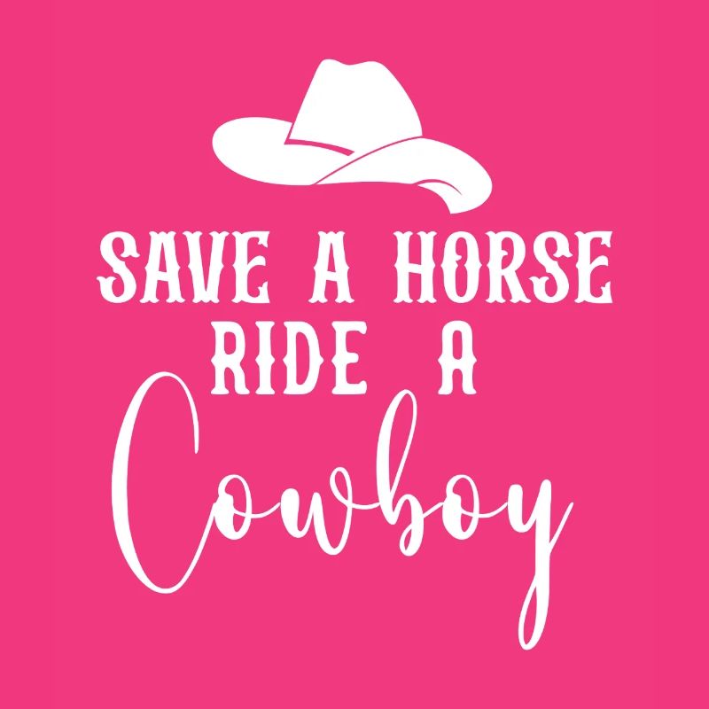Rette einen Pferderitt auf einem Cowboy