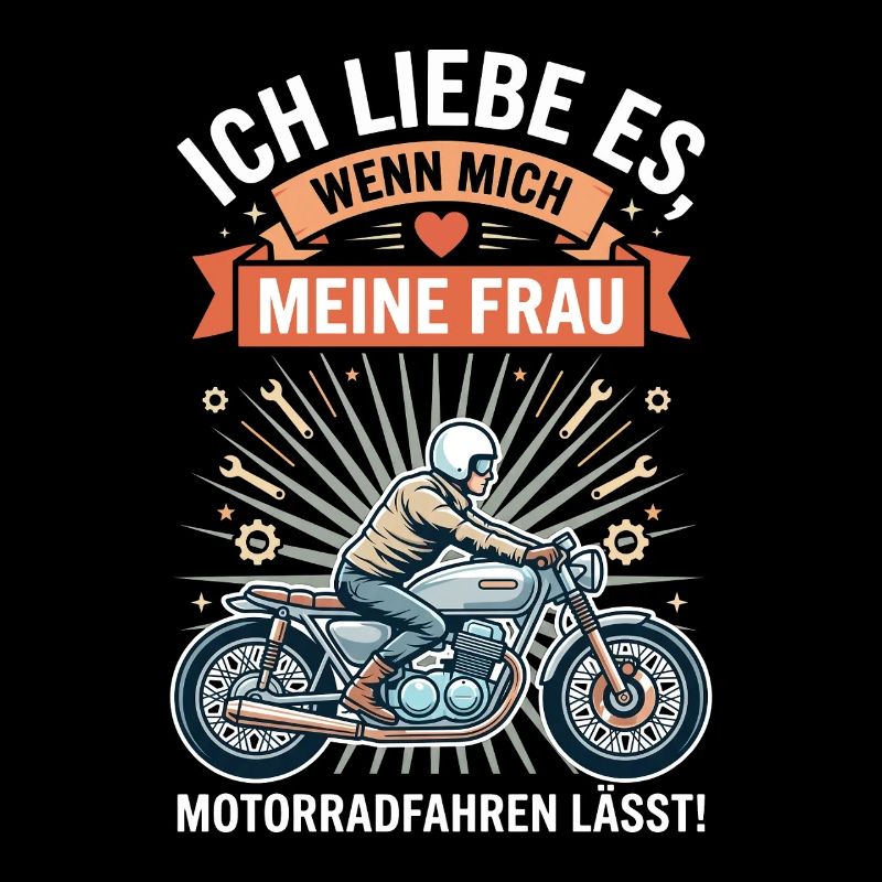 Motorradfahrer Ehemann Lustiger Spruch Biker