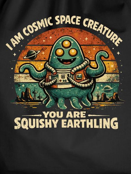 Cosmic Space Creature Alien Retro Design