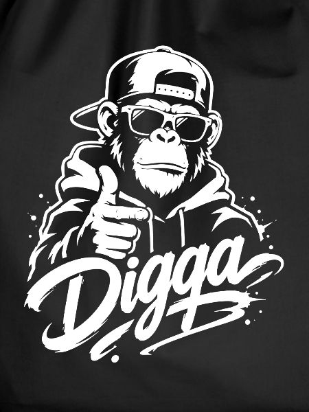 Digga | Cooler Graffiti Affe | Jugendwort