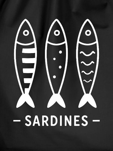 Trio sardines graphic
